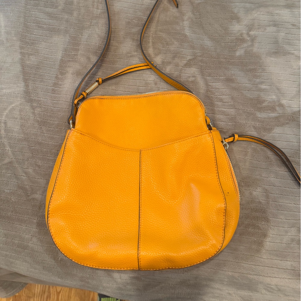 Vince Camuto Orange Leather Crossbody Bag